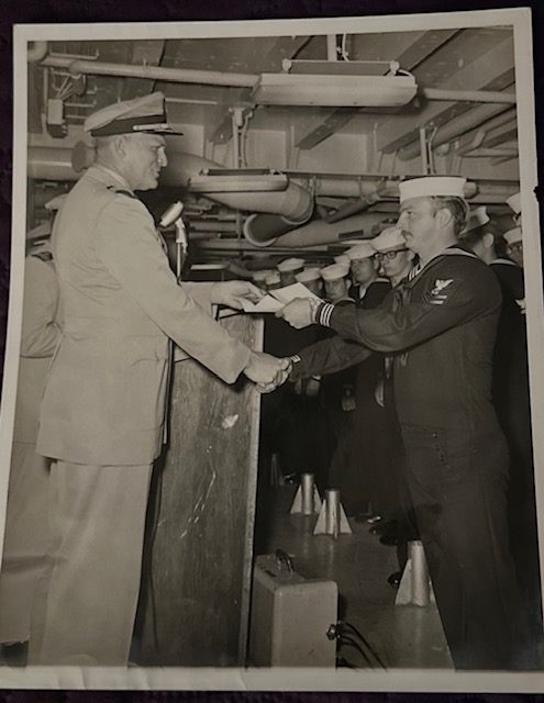 William Argent recieving an honor